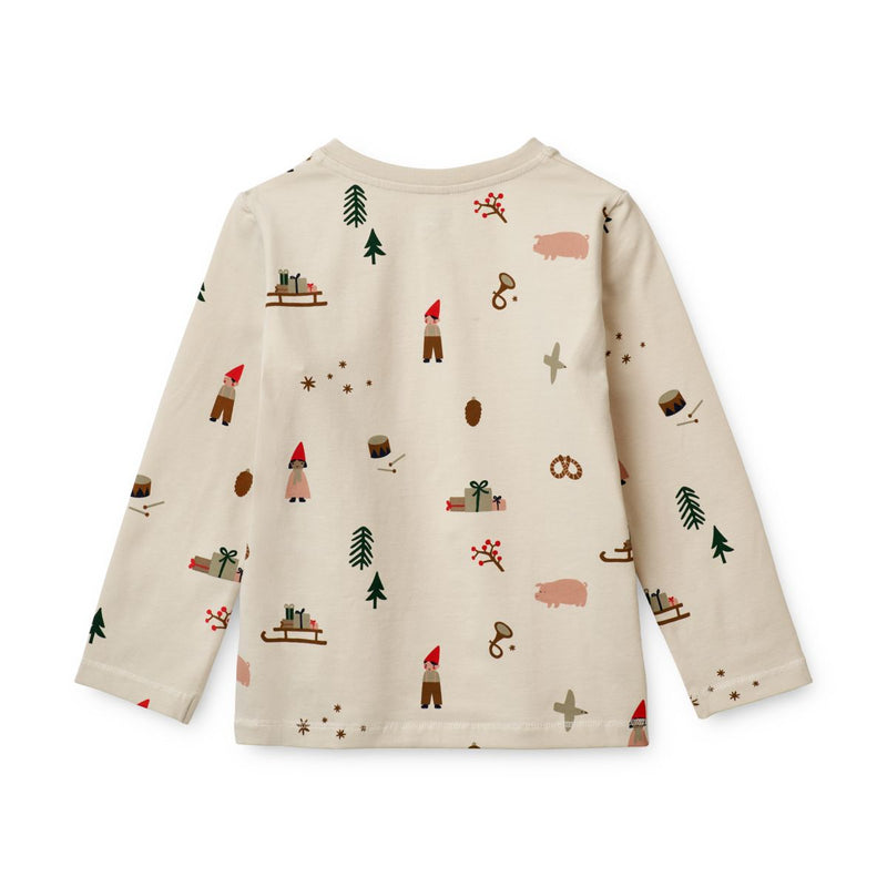 Liewood Wilhelm Pyjama-Set - Holiday / Sandy - Pyjama-Set