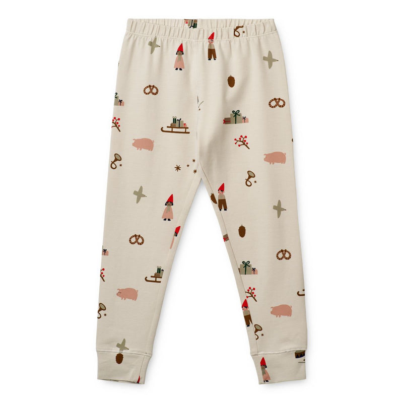 Liewood Wilhelm Pyjama-Set - Holiday / Sandy - Pyjama-Set