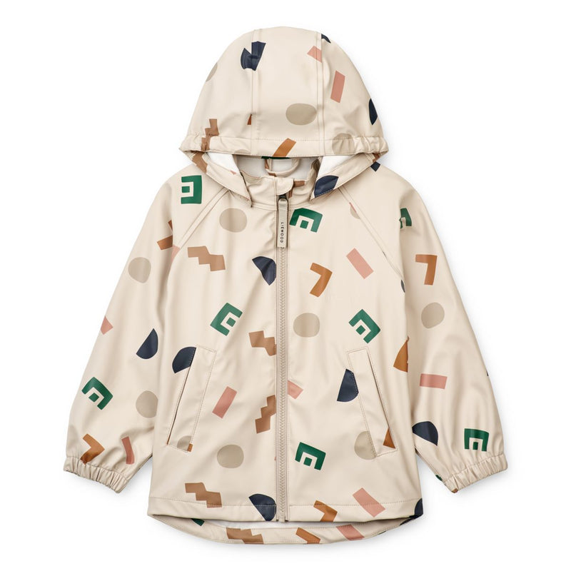 Liewood Moby Regenbekleidungsset mit Aufdruck - Graphic alphabet / Sandy - Satz