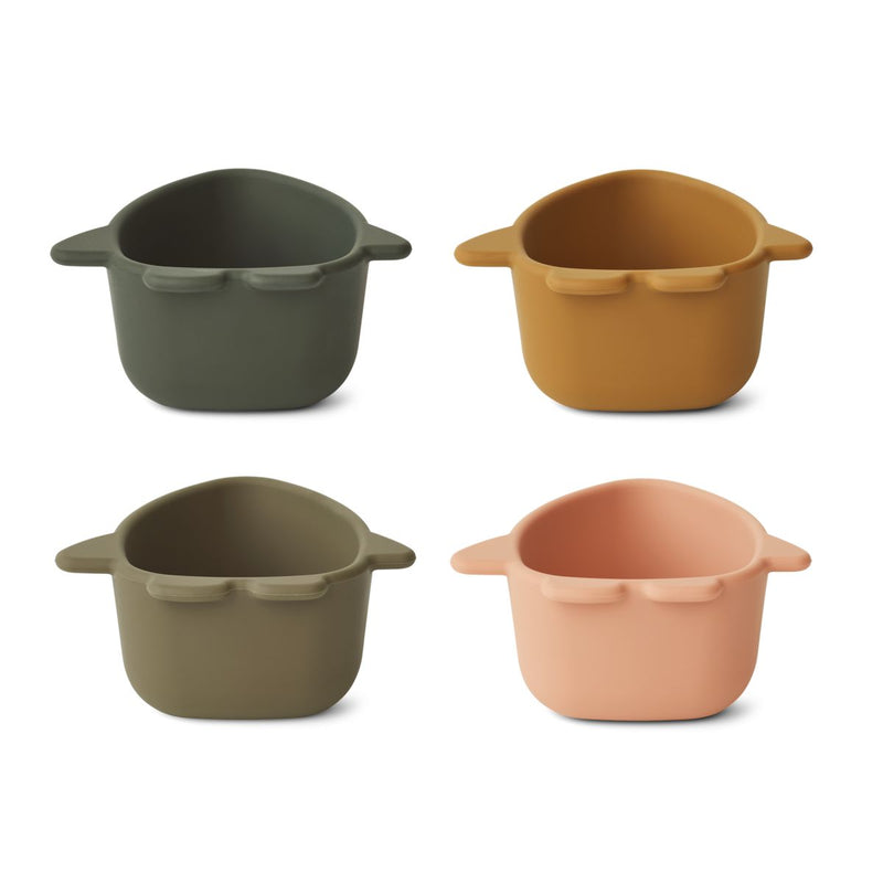 Liewood Malene Silikonschale 4er Pack - Space multi mix - Schalen