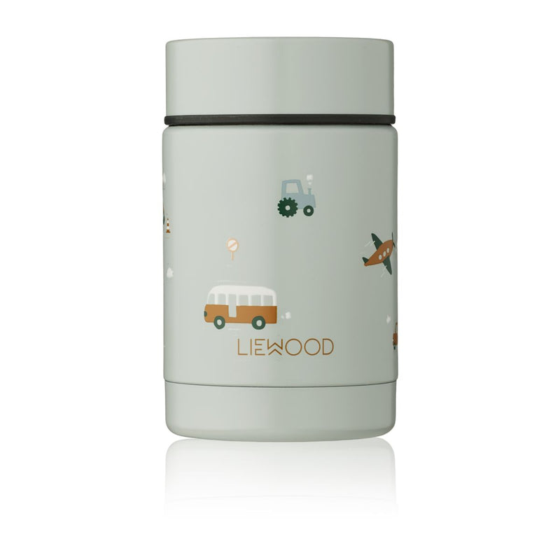 Liewood Nadja Essensbehälter 250 ml - Vehicles/dove blue mix - Essensbehälter
