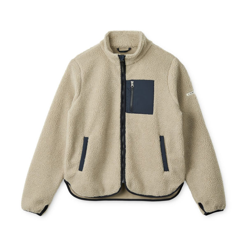 Liewood Nelson Fleecejacke Für Erwachsene - Mist / Midnight navy - Jacke