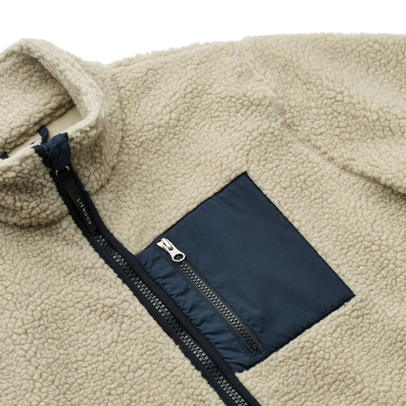 Liewood Nelson Fleecejacke Für Erwachsene - Mist / Midnight navy - Jacke