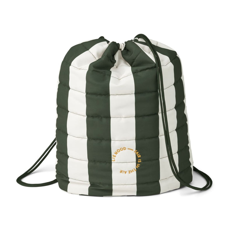 Liewood Samar Turnbeutel - Stripe: Hunter green / sandy - Turnbeutel