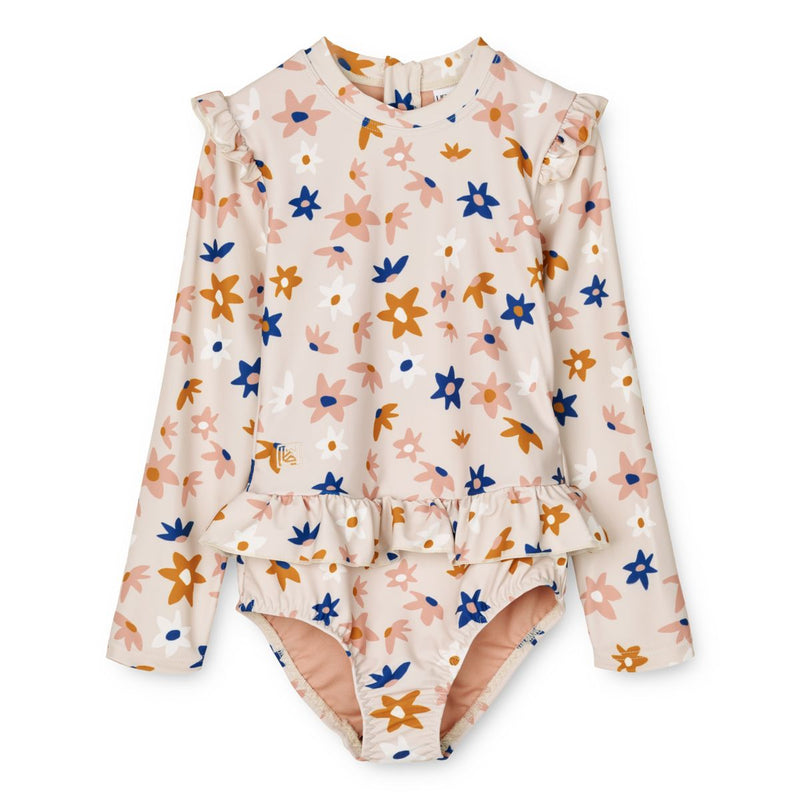 Liewood Sille Schwimm-Jumpsuit - Flower market / Sandy mix - Badeanzug