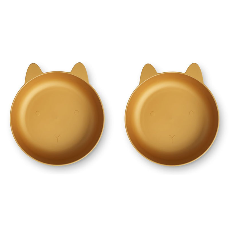 Liewood Solina Schüssel 2er-Pack - Rabbit/golden caramel - Schalen