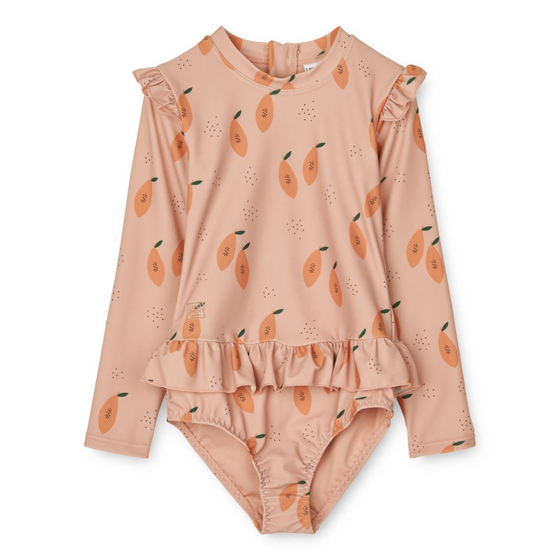 Liewood Sille Schwimm-Jumpsuit - Papaya / Pale tuscany - Badeanzug