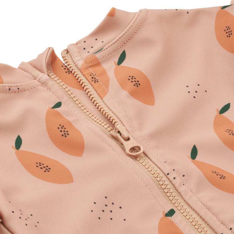 Liewood Sille Schwimm-Jumpsuit - Papaya / Pale tuscany - Badeanzug