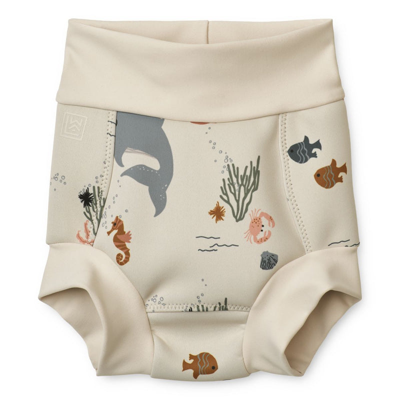 Liewood Valentin Windelbadehose - Sea creature / Sandy - Badehose