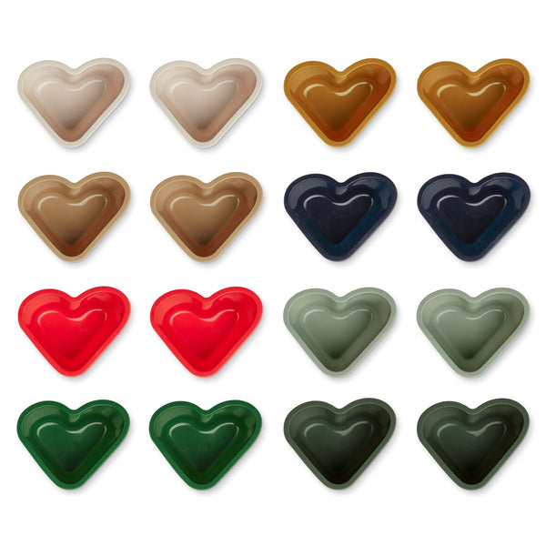 Liewood Tilo Cup Kuchenformen 16er-Pack - Heart / holiday multi mix - Backen