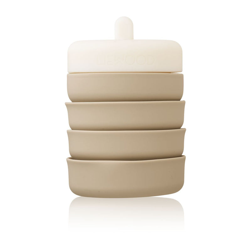 Liewood Wilson faltbare Flasche - Sandy / Oat - Wasserflasche