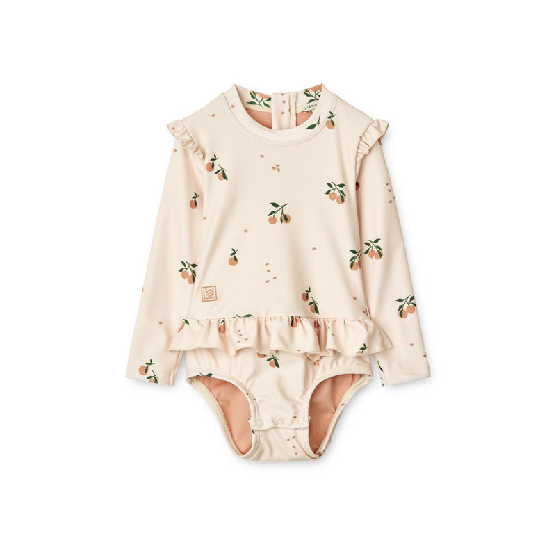 Liewood Sille Baby-Badeanzug mit Print - Peach / Sea shell - Badeanzug