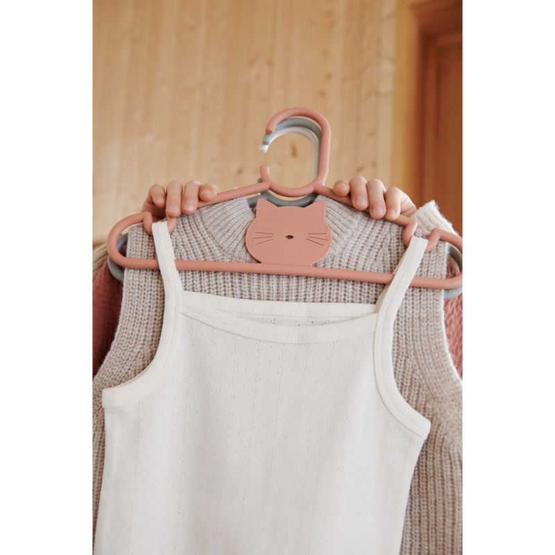 Liewood Falton Kleiderbügel mit Tierdetails 8er-Pack - Sandy - Garderobe