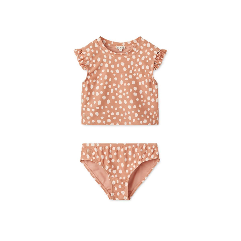 Liewood Judie Bikini mit Print und Rüschen - Leo spots / Tuscany rose - Bikini