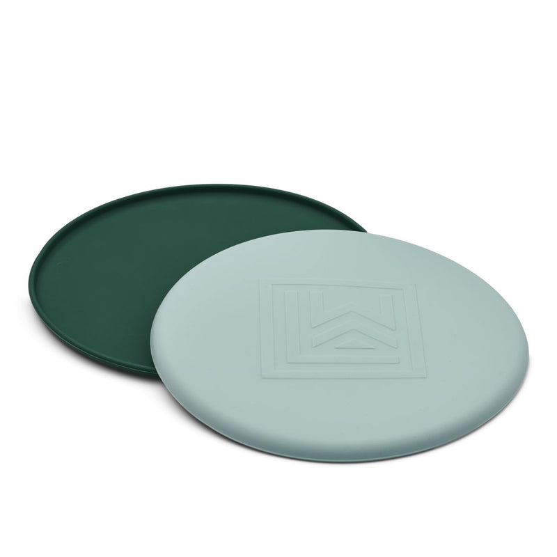 Liewood Brice Silikon-Frisbee - Garden green / Ice blue - Gartenspielzeug