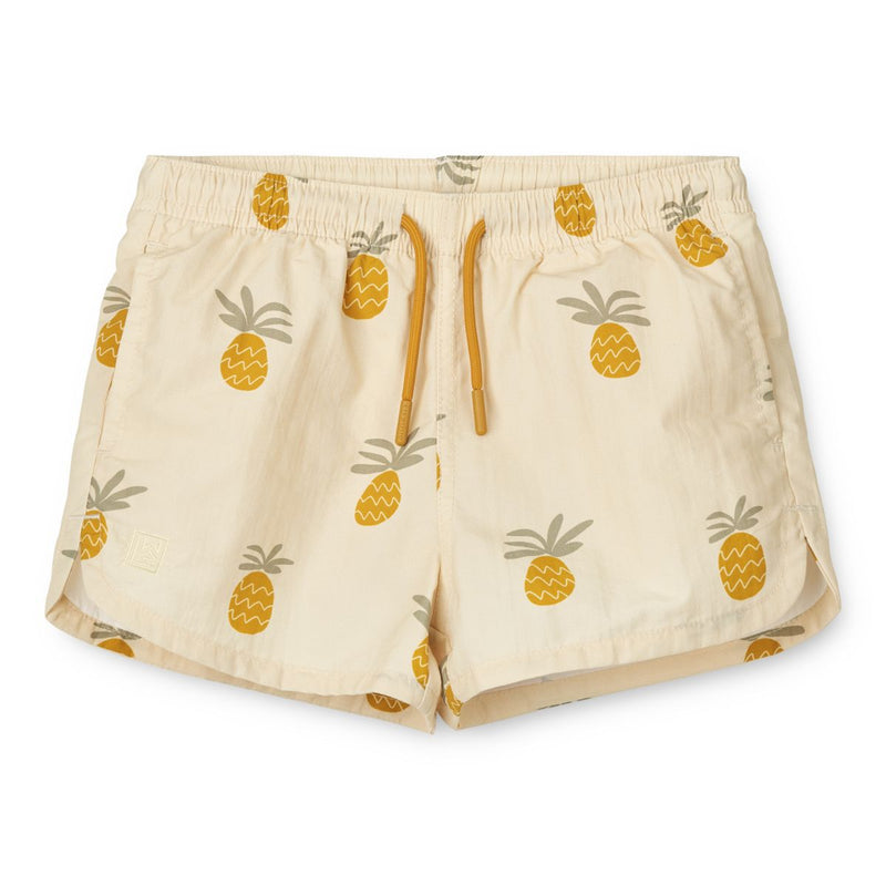 Liewood Aiden Boardshorts mit Print - Pineapples /  Cloud cream - Badeshorts