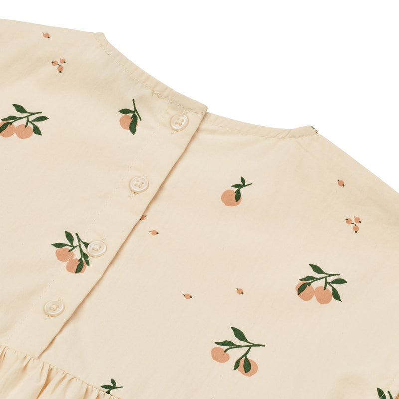 Liewood Gudrun Popelinekleid mit Muster - Peach / Sea shell - Kleid