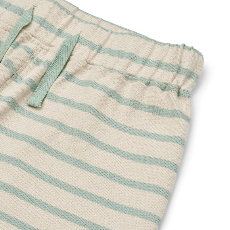 Liewood Valdis Sweatshorts mit Streifen - Y/D Stripe Ice blue / Sandy - Shorts