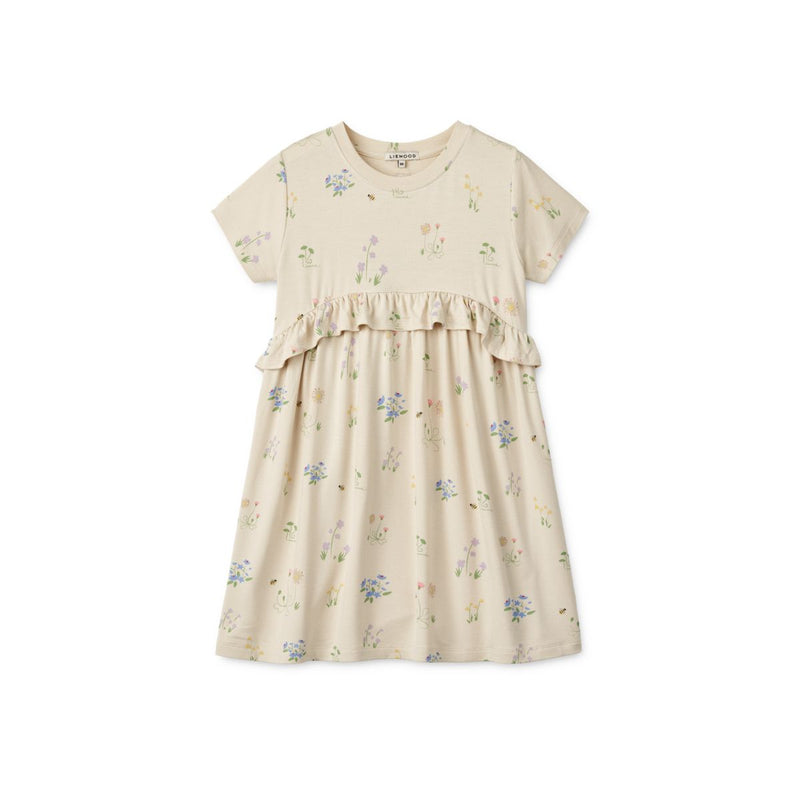 Liewood Hilma T-Shirt-Kleid mit Print - Flora / Sandy - Kleid