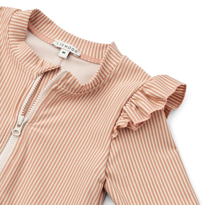 Liewood Amel Badeanzug mit Streifen - Y/D stripe Tuscany Rose / sandy - Badeanzug