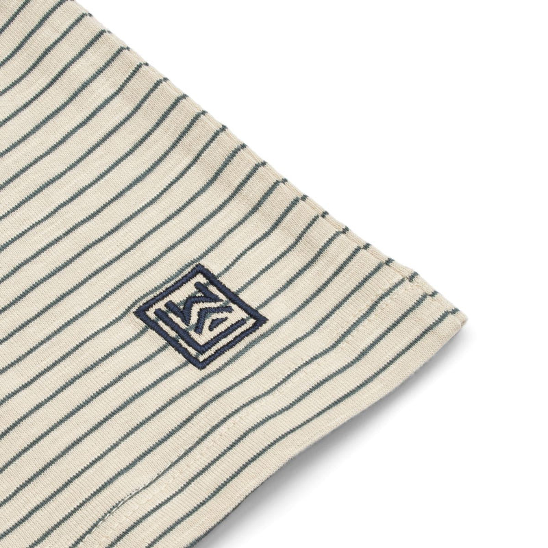 Liewood Gestreiftes T-Shirt aus Jersey - Y/D stripes Whale blue / Sandy - T-shirt