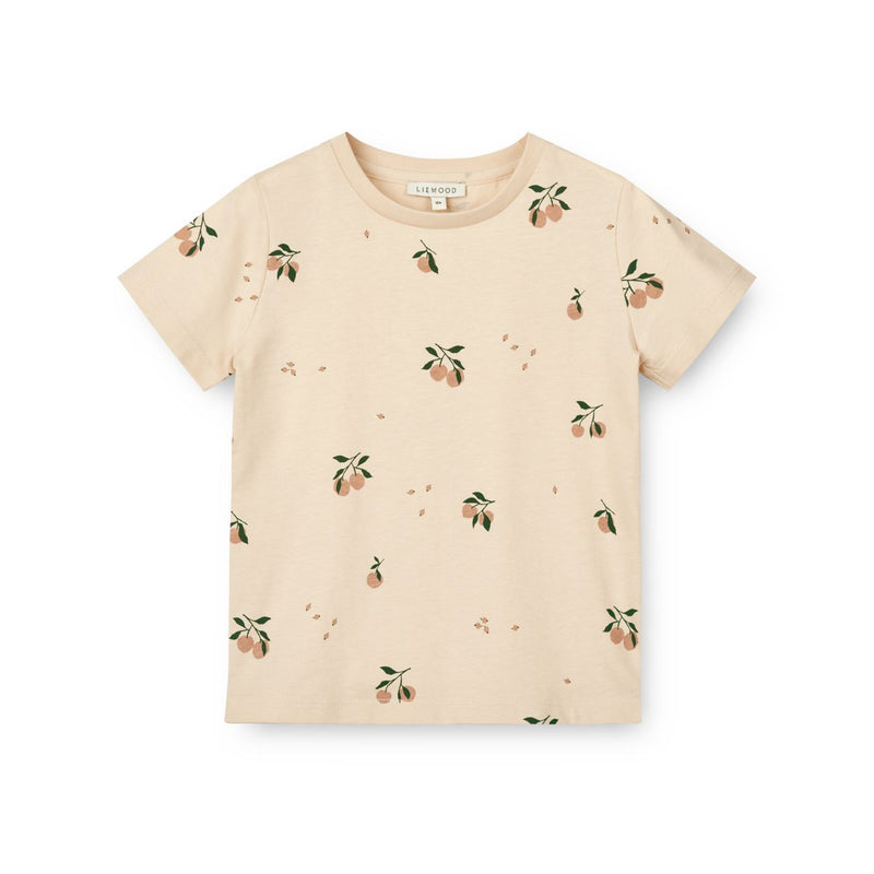 Liewood Baby-T-Shirt mit Print - Peach / Sea shell - T-shirt