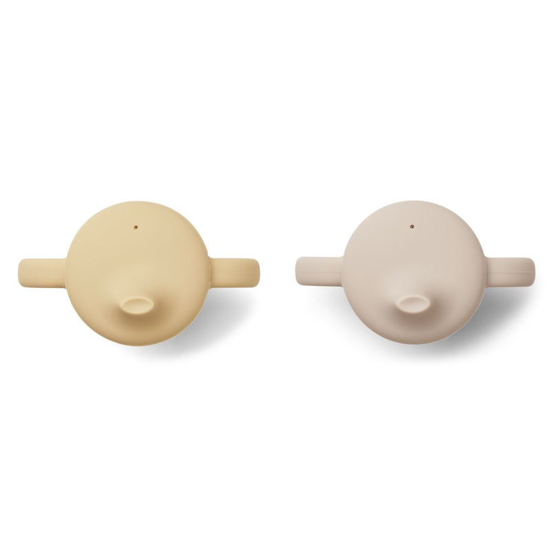 Liewood Neil Becher 2 pack - Sandy wheat yellow mix - CUP